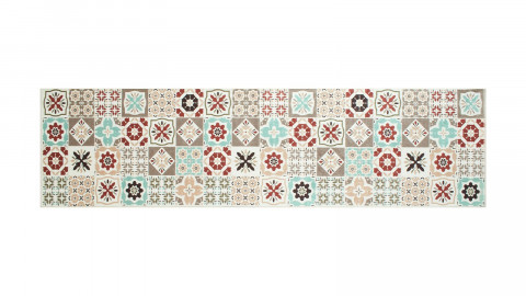 Tapis De Cuisine Carreaux De Ciment Multicolore Multi 80x150 Celaya