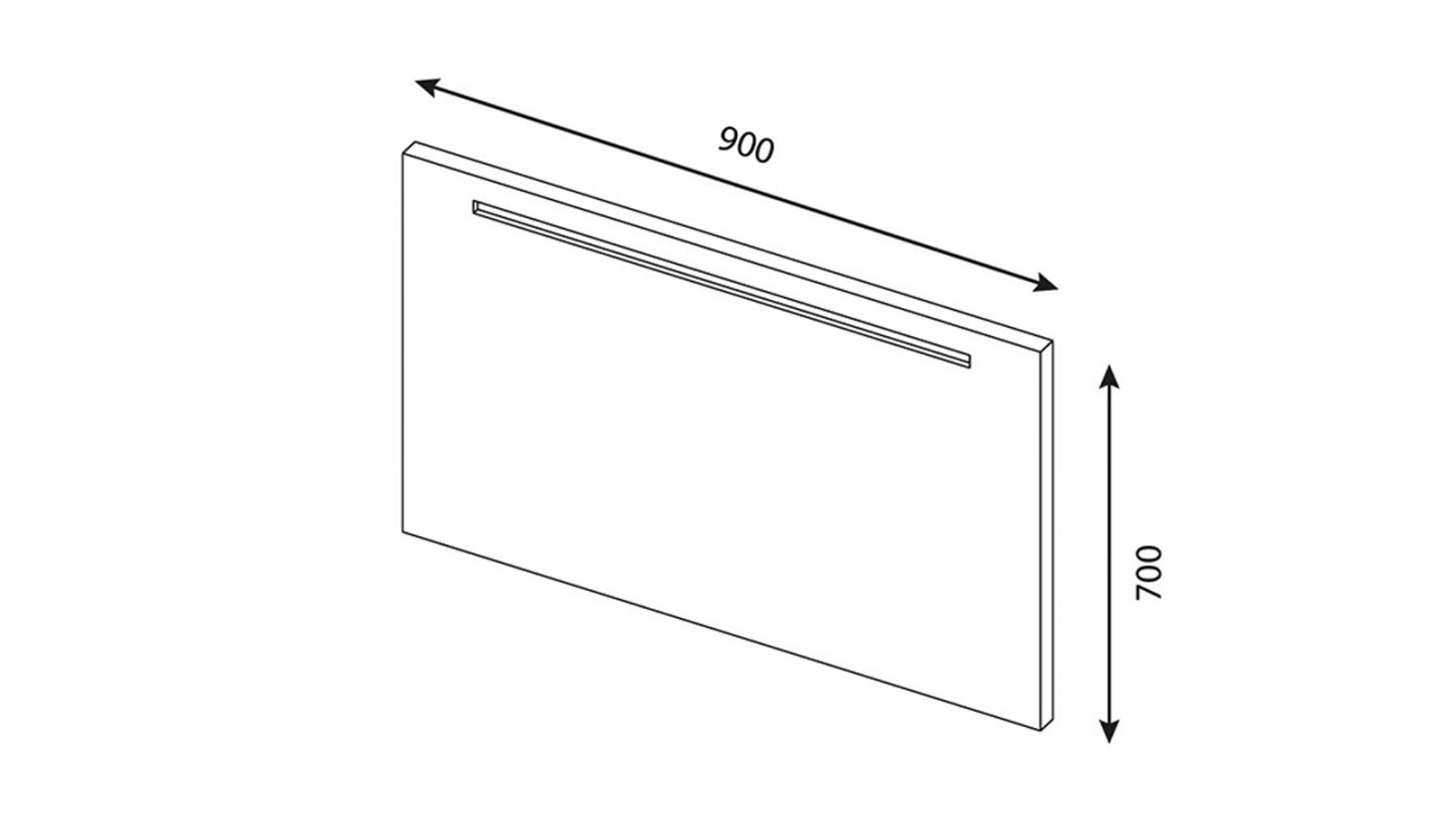 Meuble de salle de bain suspendu vasque intégrée 90cm 1 tiroir façon Béton + miroir + colonne ouverture gauche - Swing