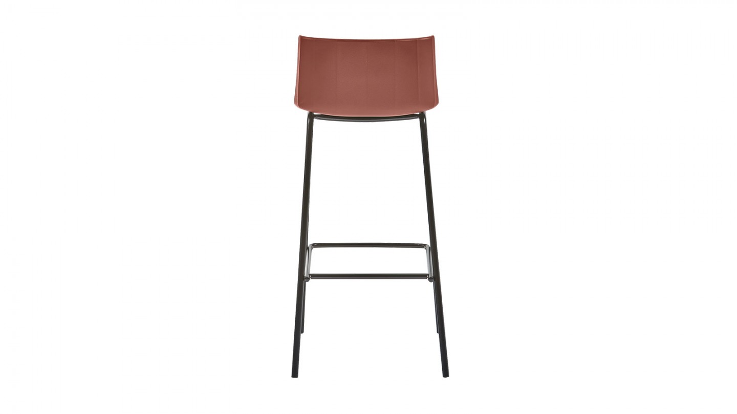 Tabouret de bar de jardin terracotta - Guy