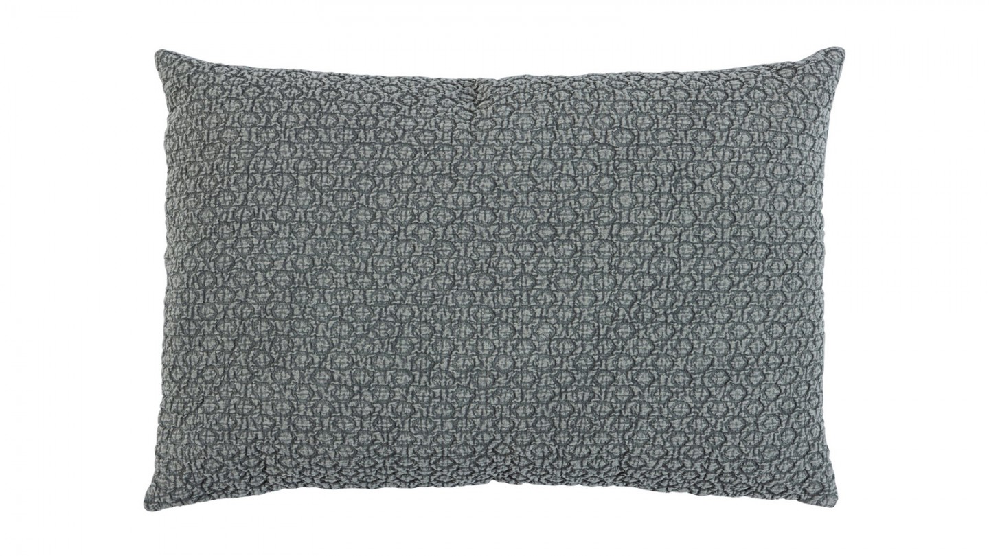 Coussin en coton imprimé vert d 'eau 40x60 cm - Flatter