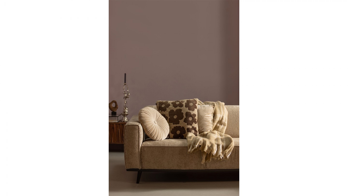 Coussin carré beige 45x45 - Splendor