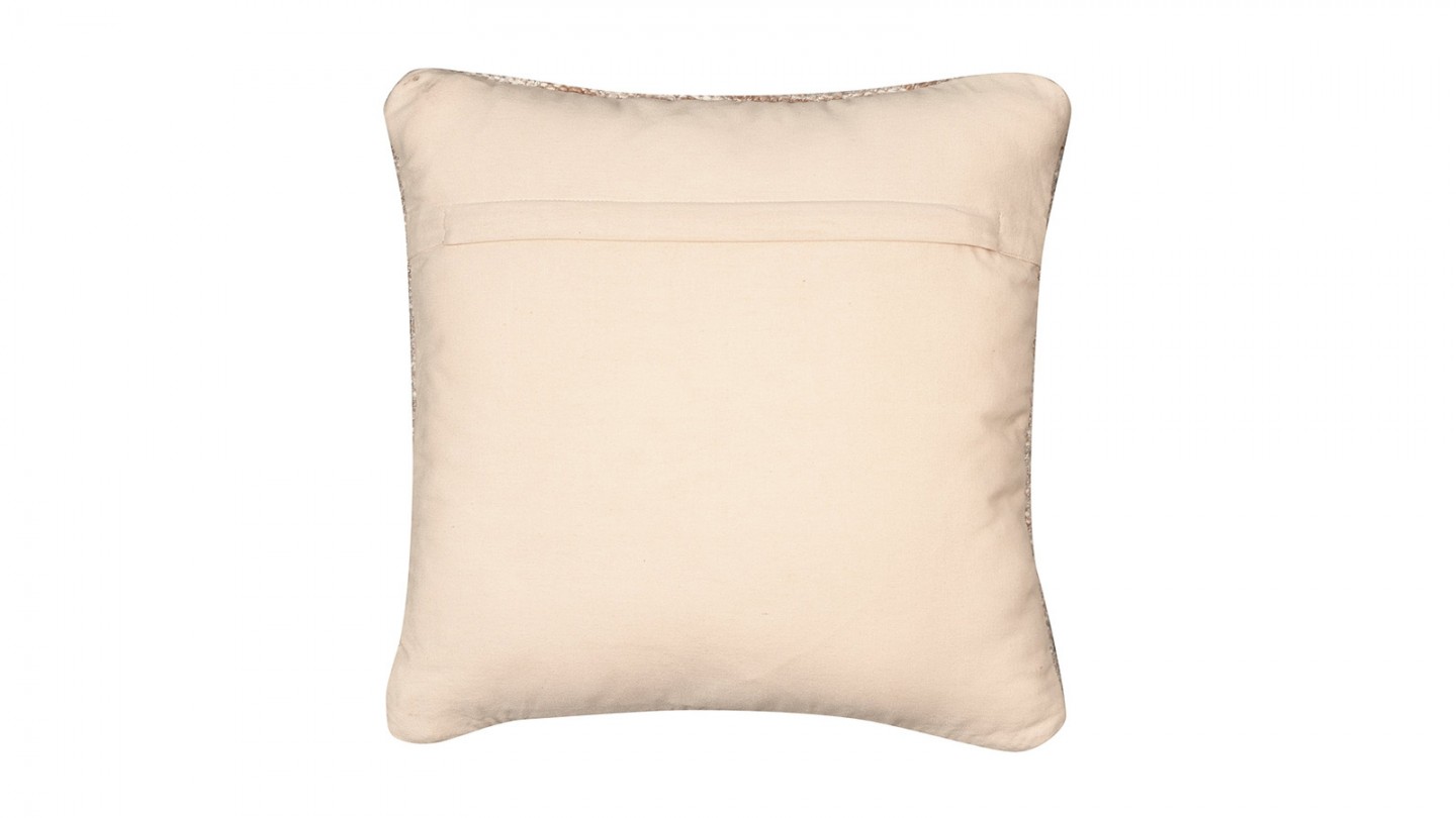 Coussin en tissu bouclé beige 45x45 cm - Wala