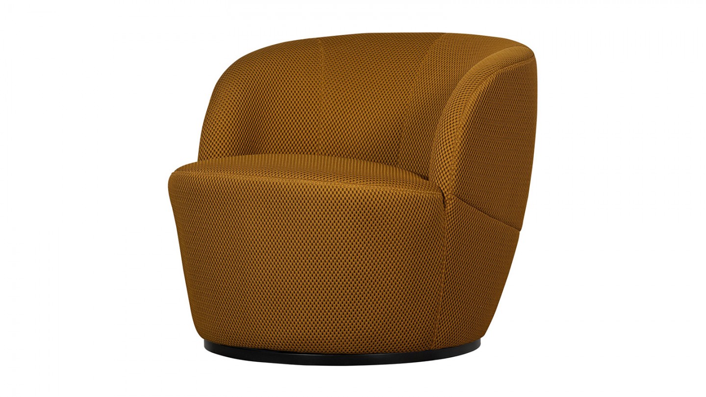 Fauteuil pivotant en tissu mesh bronze - Serra