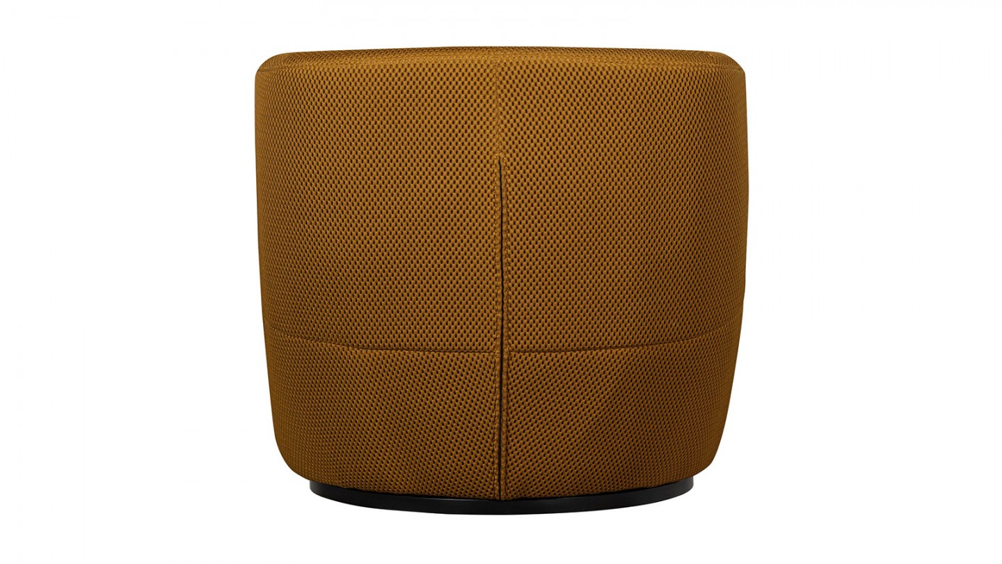 Fauteuil pivotant en tissu mesh bronze - Serra