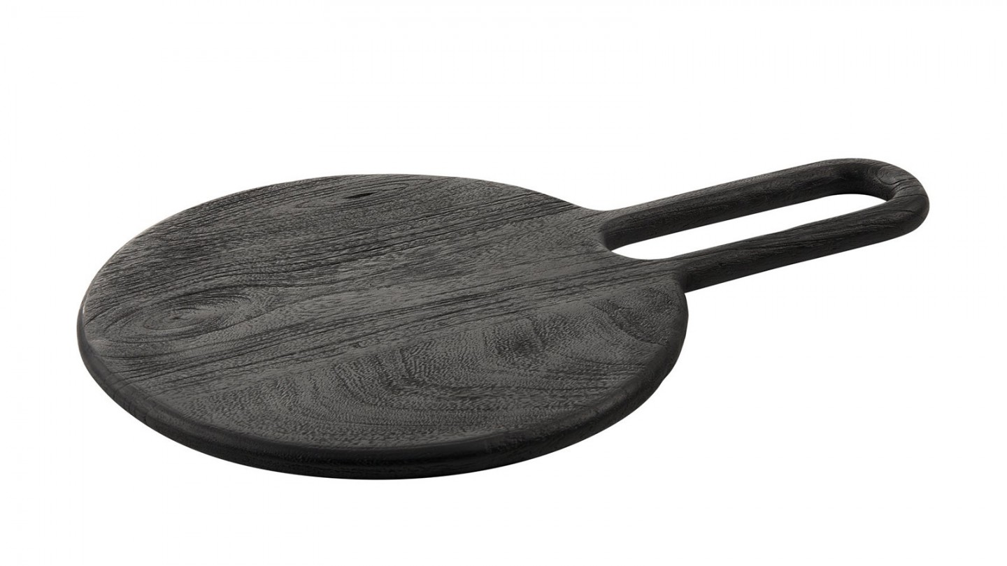 Plateau en bois de manguier noir 50 cm - Thor