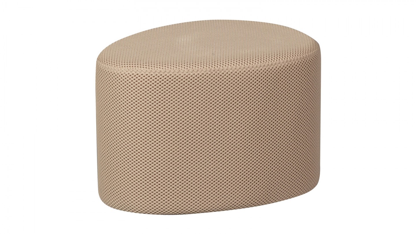 Pouf en mesh beige - Puuk