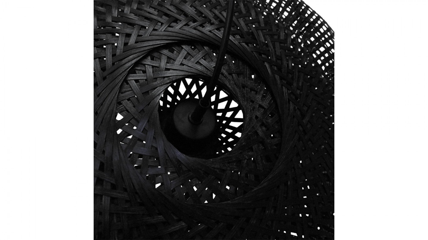 Suspension en bambou noir 65 cm - Construct