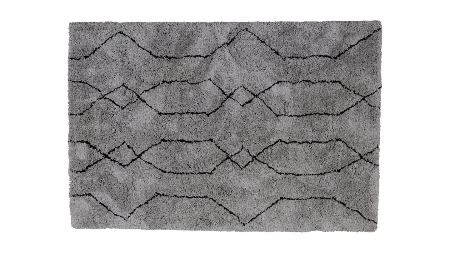 Tapis style berbère gris 140x240cm - Nové