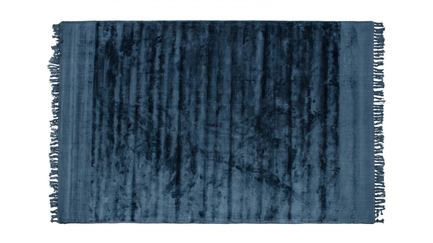 Tapis rectangulaire bleu pétrole 170x240 cm - Sweep