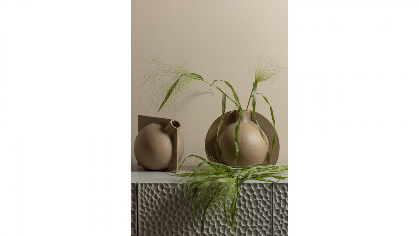 Vase décoratif rond sable - Sturdy