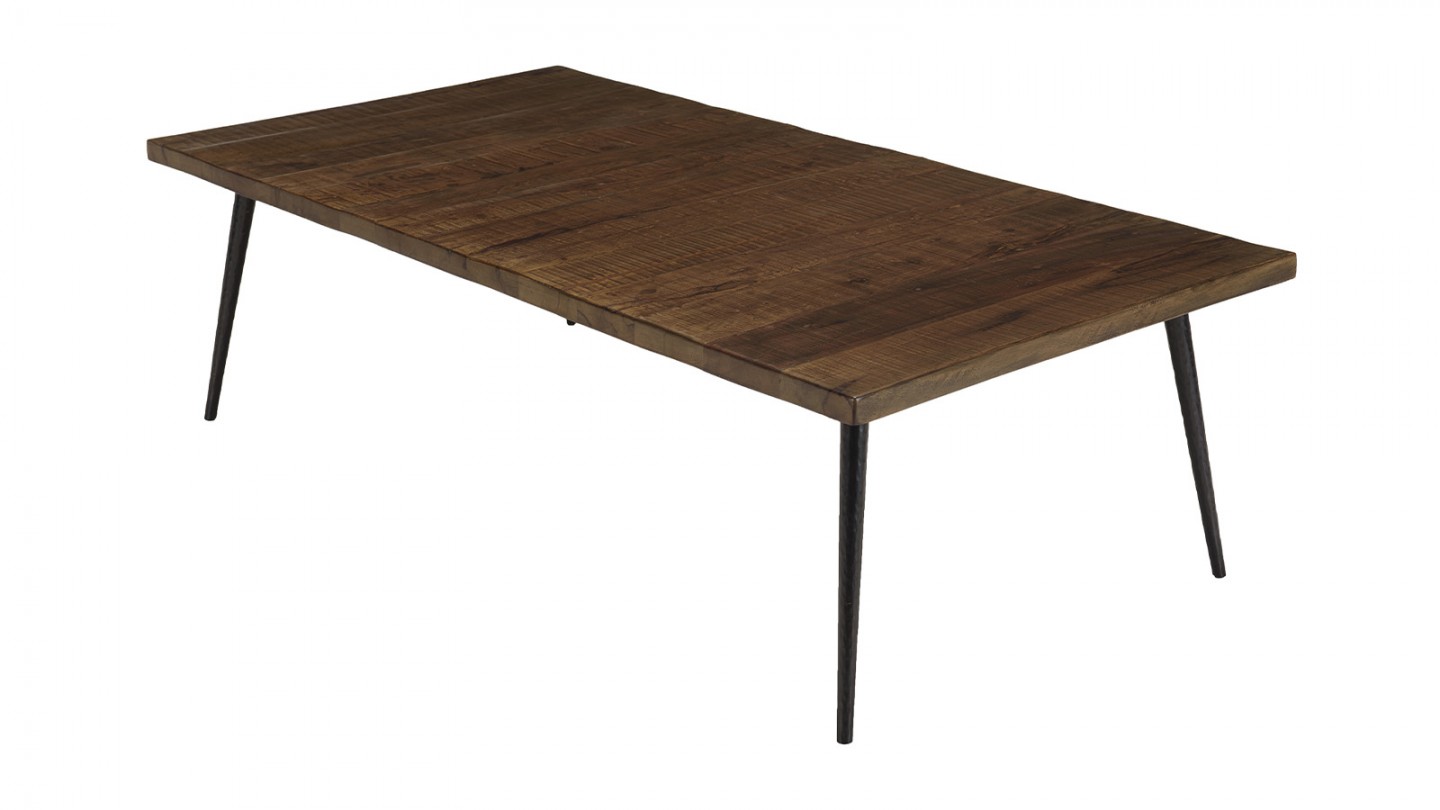 Table basse rectangulaire 135cm en bois recyclé - Kiara