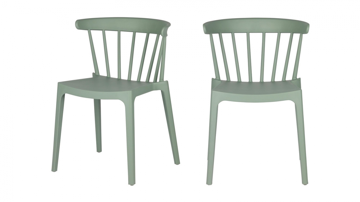 Lot de 2 chaises Bliss de bar Vert