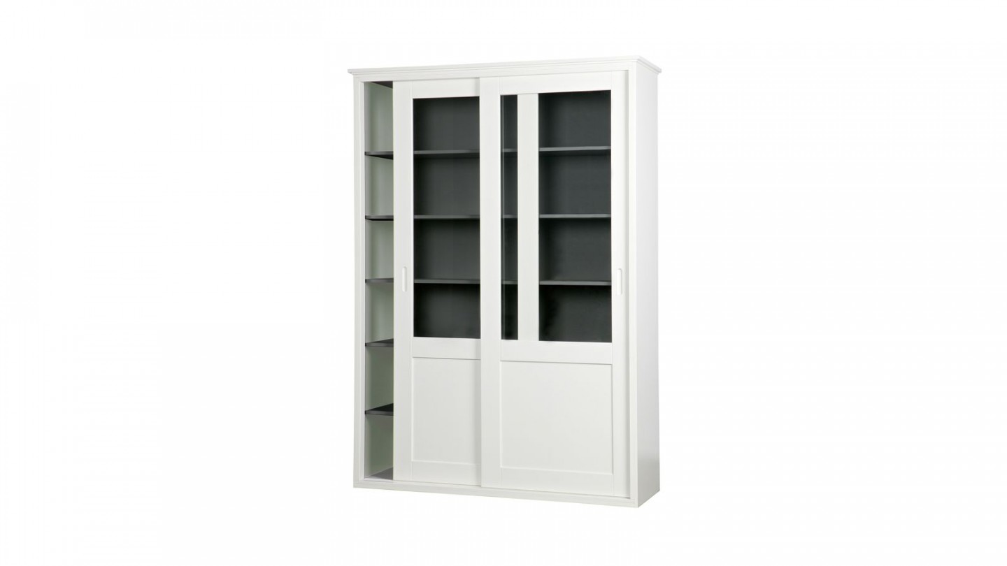 Armoire 2 portes en pin blanc - Collection Vince - Woood