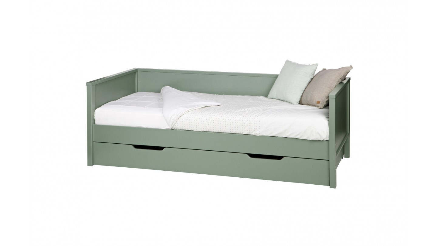 Canapé lit 90x200cm pour chambre enfant bois massif marque Woood