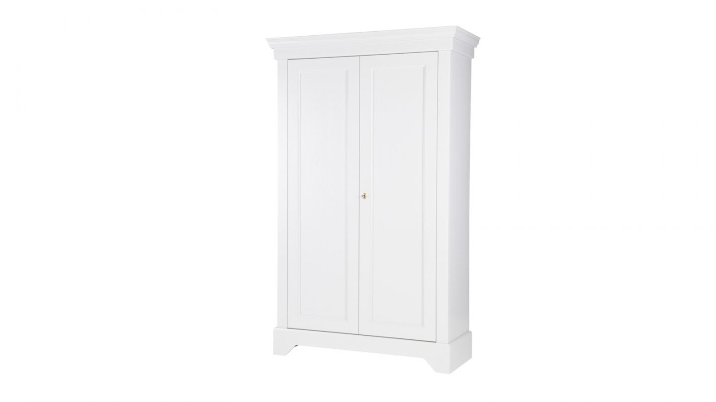 Armoire 2 portes en pin blanc - Collection Isabel - Woood