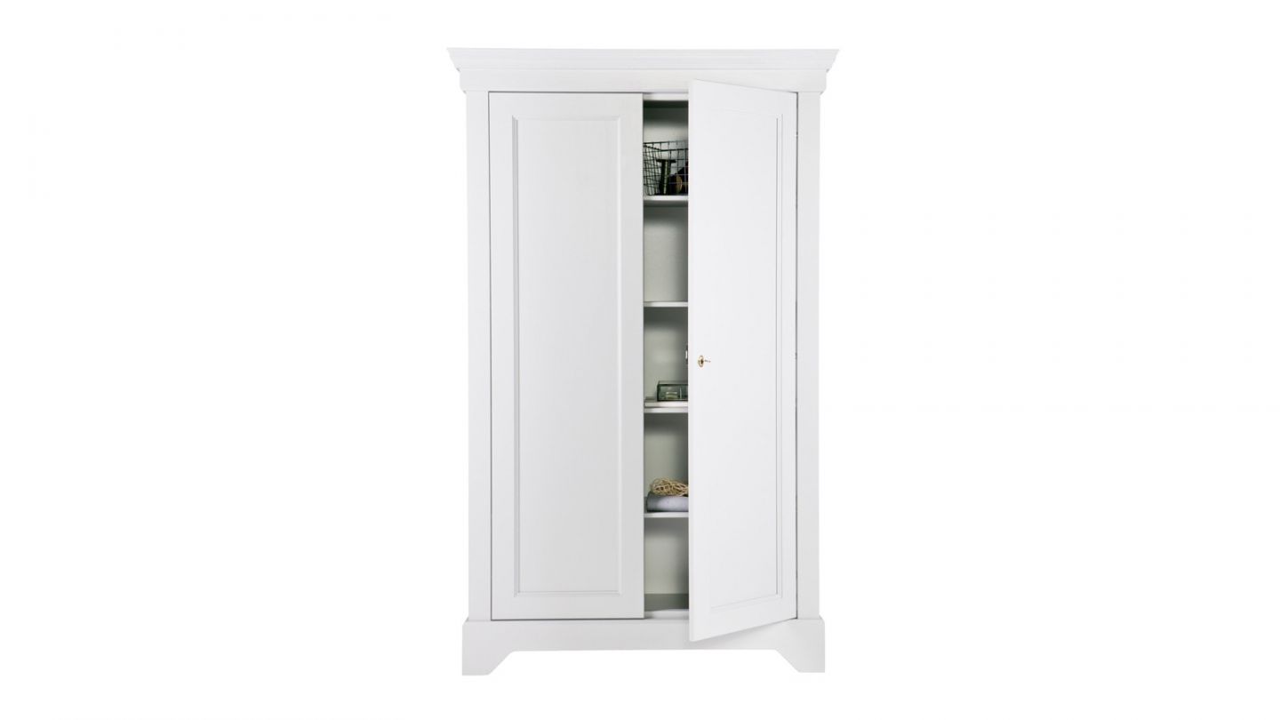 Armoire 2 portes en pin blanc - Collection Isabel - Woood