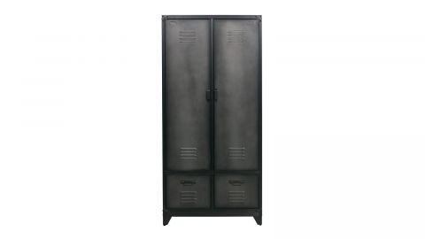 Armoire double PRO thermolaquée noir mat