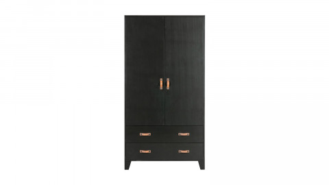 Armoire double PRO thermolaquée noir mat