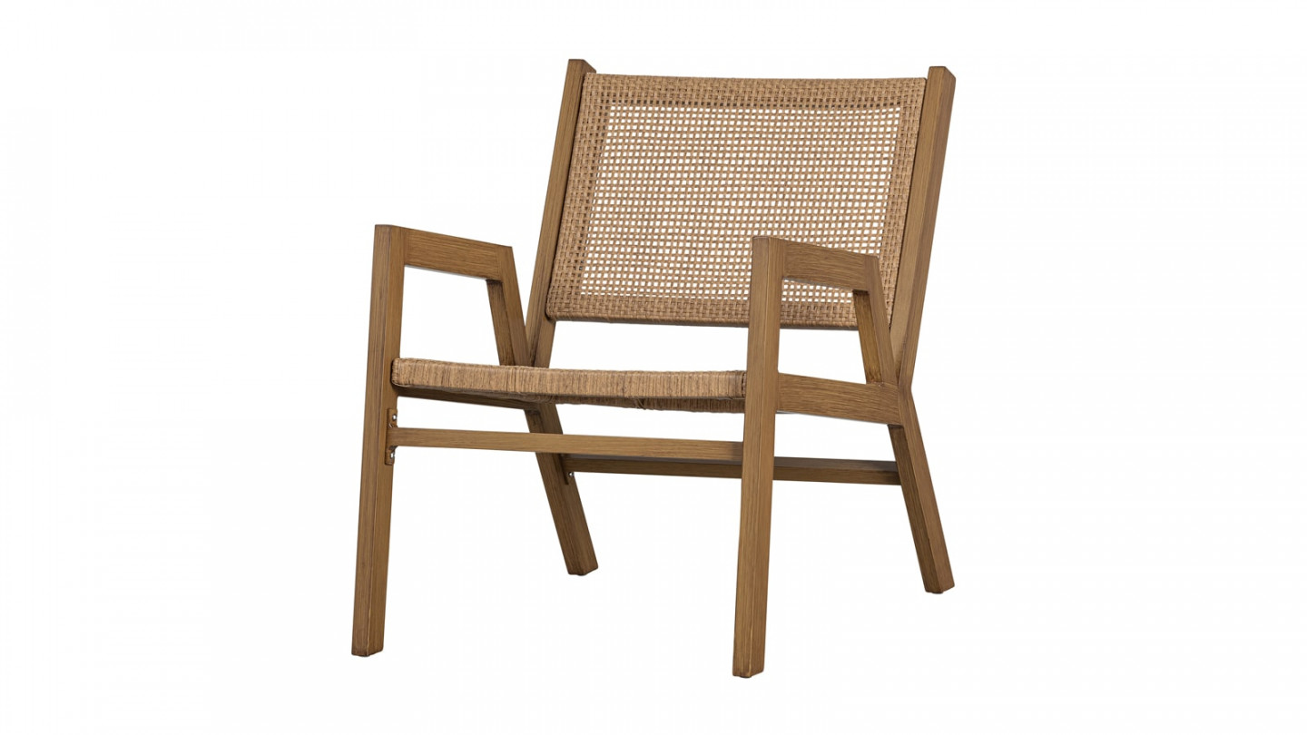 Fauteuil de jardin en aluminium et tressage - Pem