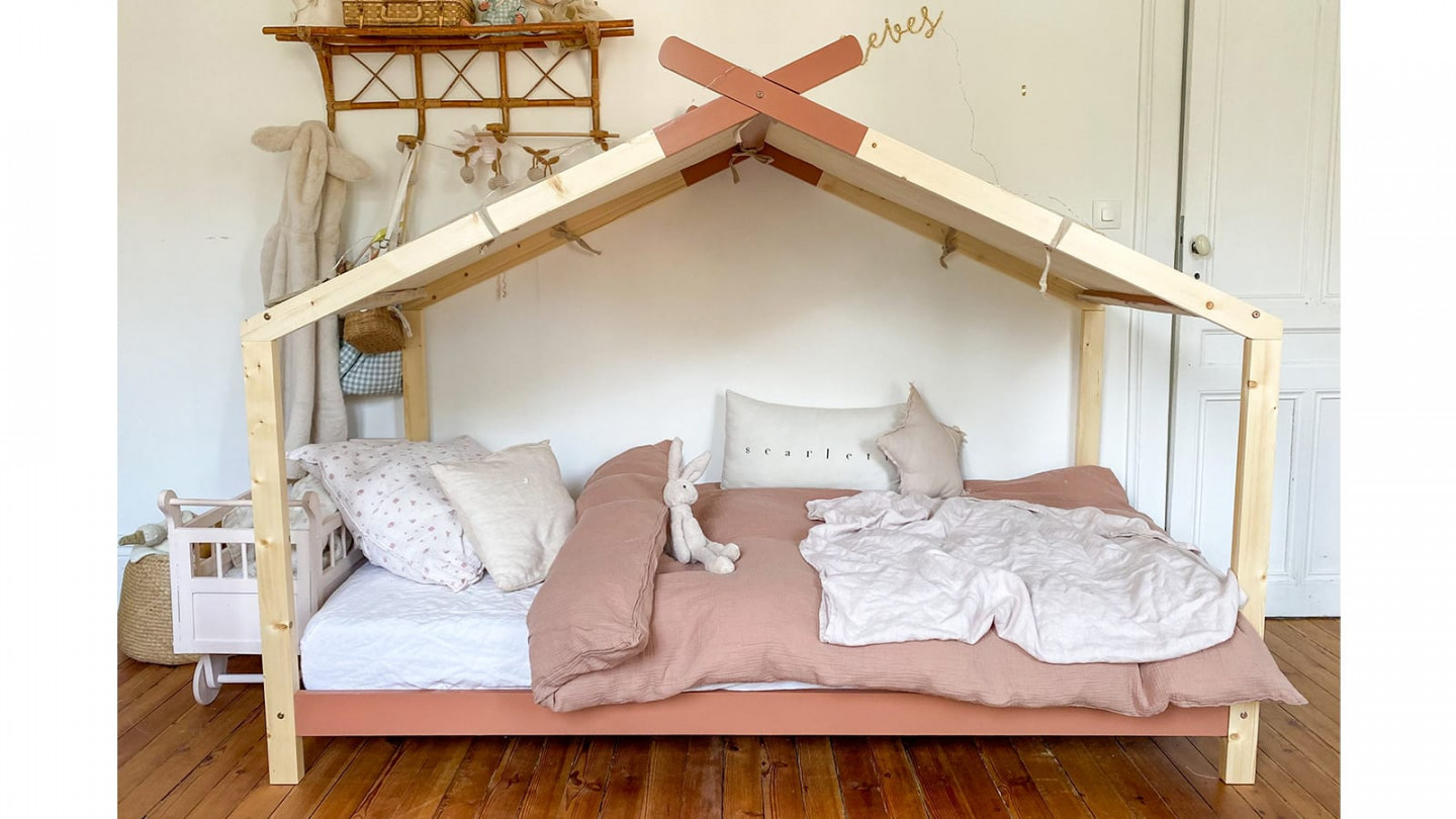 Lit Cabane Star avec tiroir lit - couchage 90x190 cm - Le Pestacle de Maëlou
