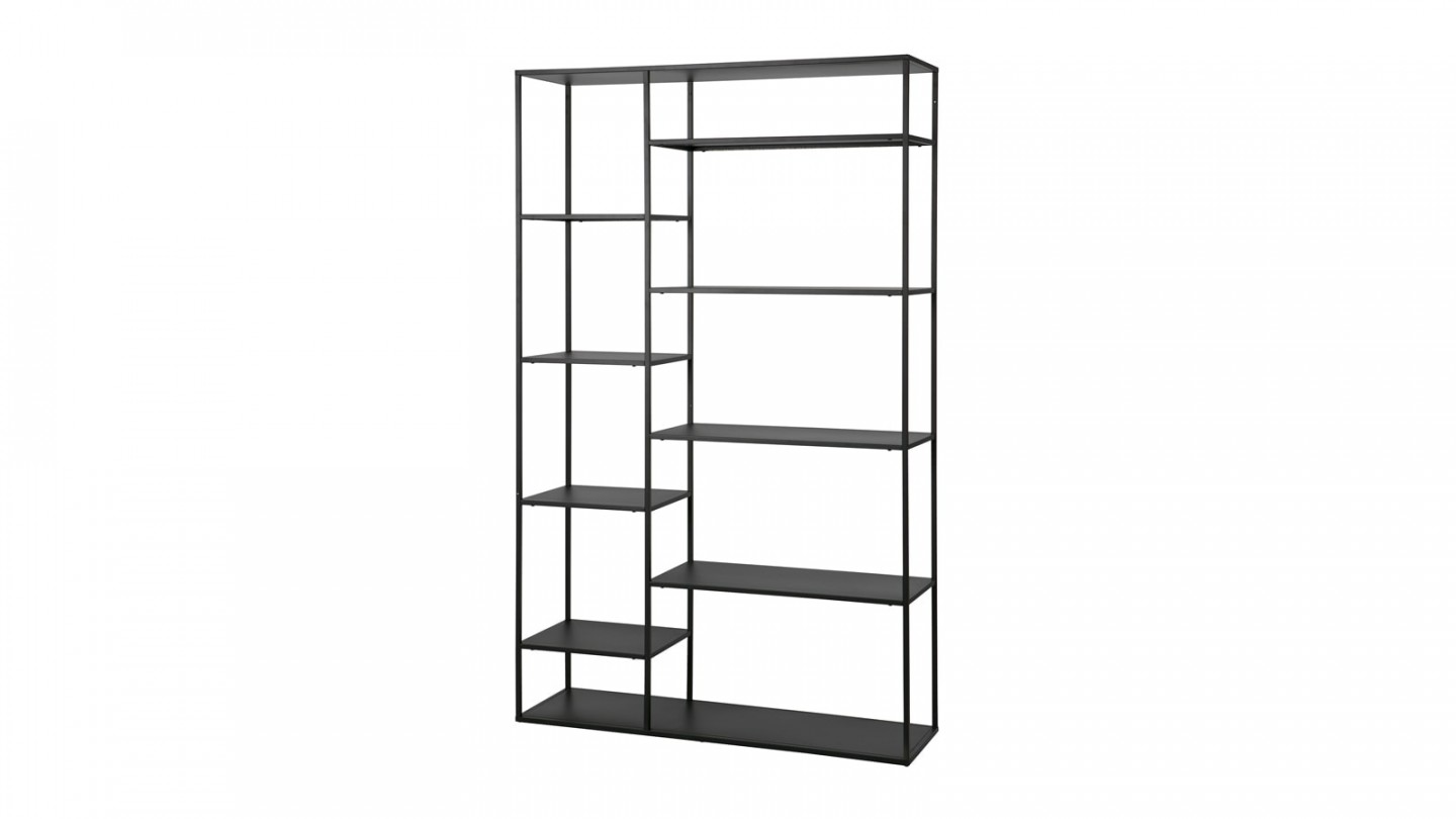 Etagère casiers en métal noir 120cm – Collection June