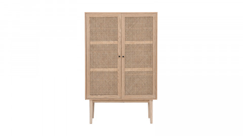 Armoire 2 portes 4 tiroirs 2 niches en bois vert - Stage - Homifab