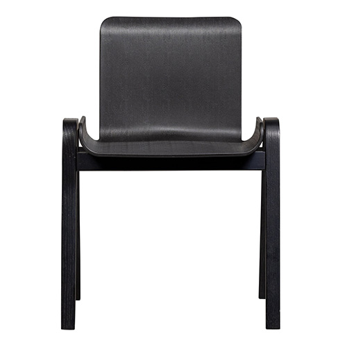Chaise design en bois noir - Molly