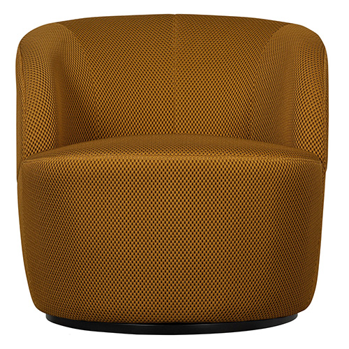 Fauteuil pivotant en tissu mesh bronze - Serra