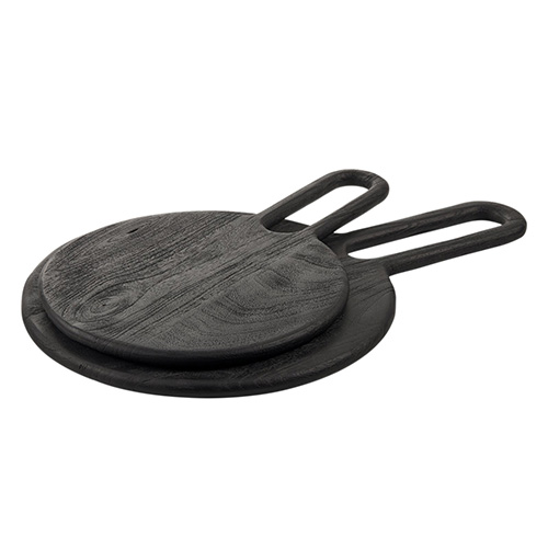 Plateau en bois de manguier noir 50 cm - Thor