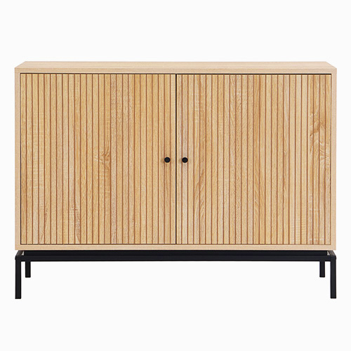 Buffet 2 portes effet bois 110 cm - Talia